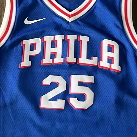 Nike Engineered Philadelphia Phila 76ers Ben Simmons 25 Jersey NBA Size Medium - Picture 2 of 12